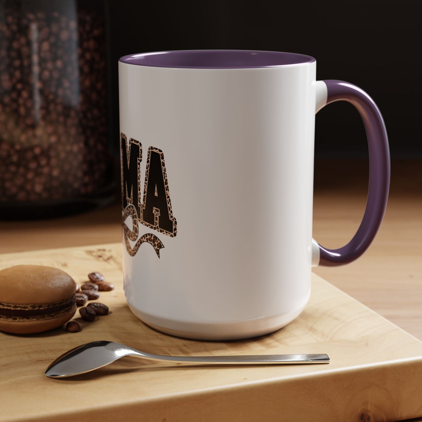 Mama Leopard Accent Coffee Mug — 11/15 oz Gift for Moms
