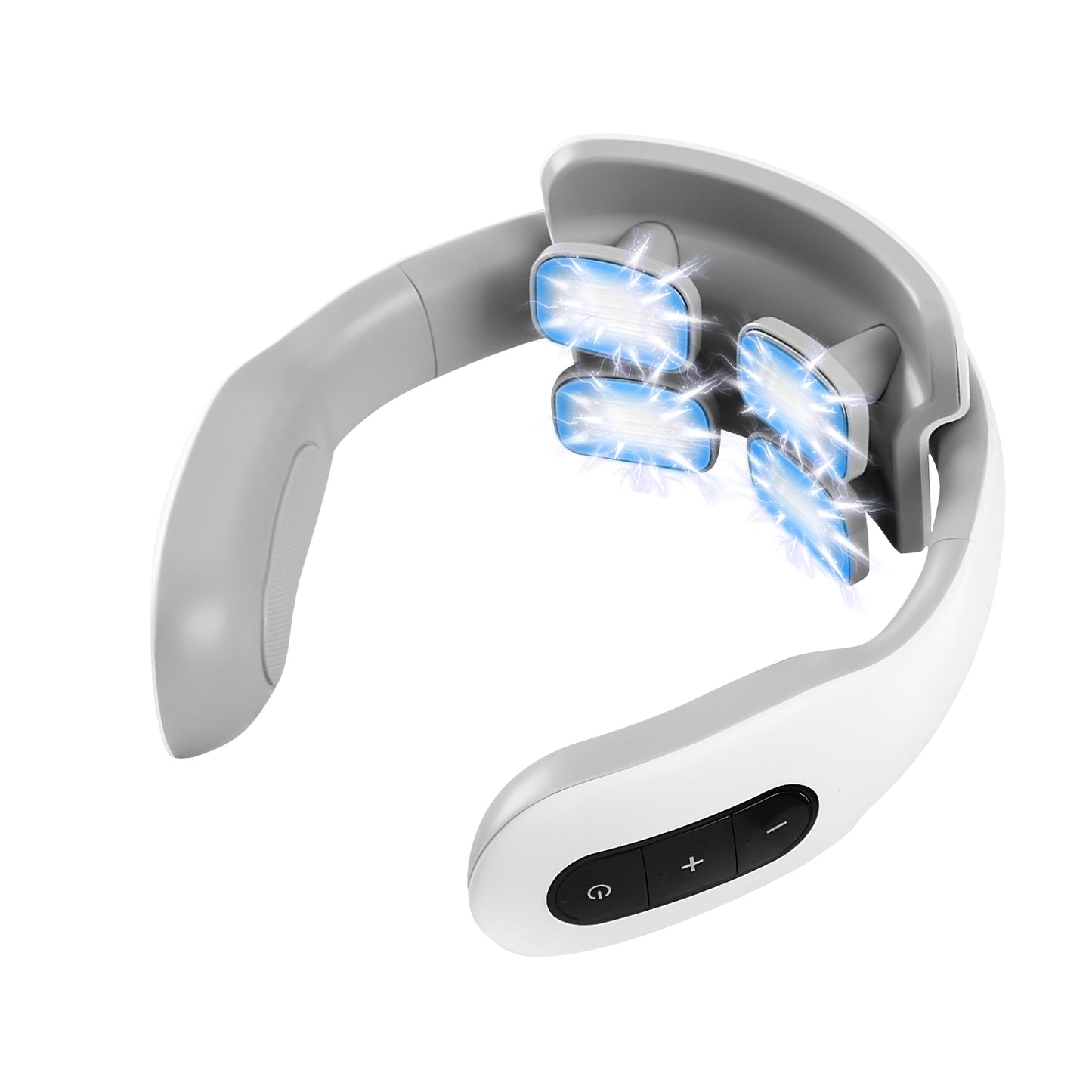 EMS Neck Massager W/ Heat, 6 Modes ,15 Intensity Levels