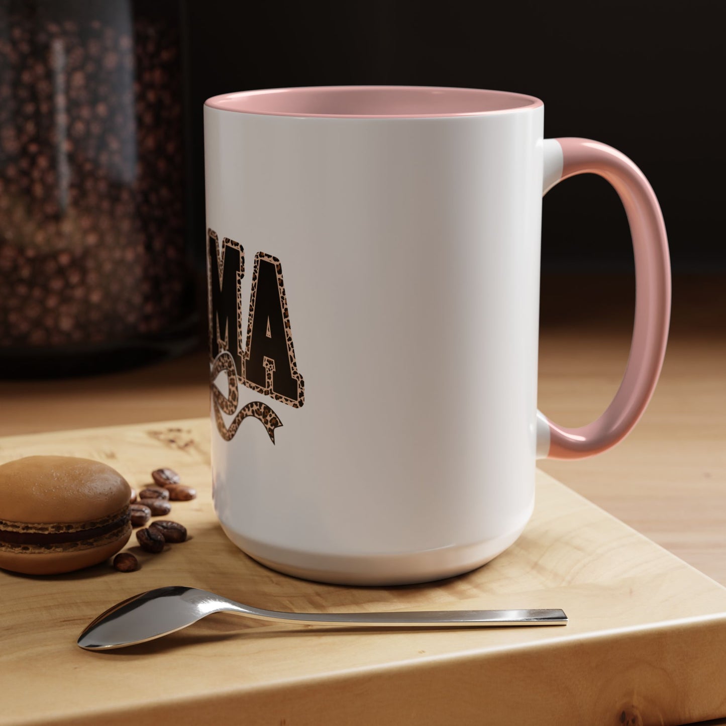 Mama Leopard Accent Coffee Mug — 11/15 oz Gift for Moms