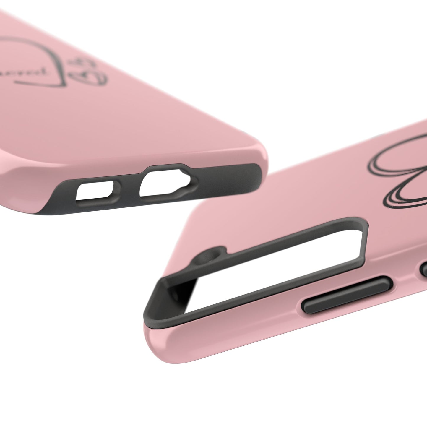 Unbothered Heart Tough Phone Case - Pink Protective iPhone Cover