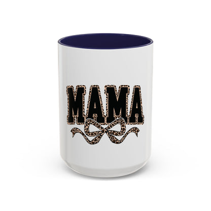Mama Leopard Accent Coffee Mug — 11/15 oz Gift for Moms