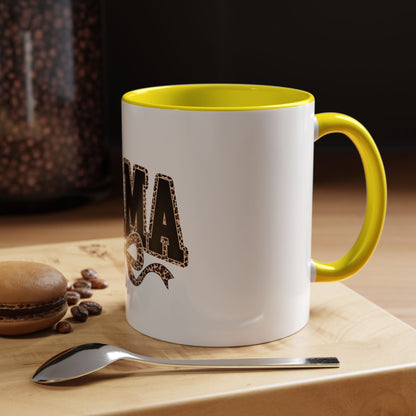 Mama Leopard Accent Coffee Mug — 11/15 oz Gift for Moms