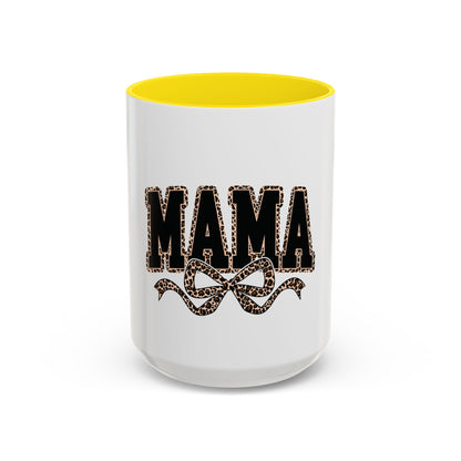 Mama Leopard Accent Coffee Mug — 11/15 oz Gift for Moms