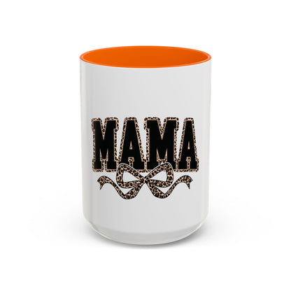 Mama Leopard Accent Coffee Mug — 11/15 oz Gift for Moms