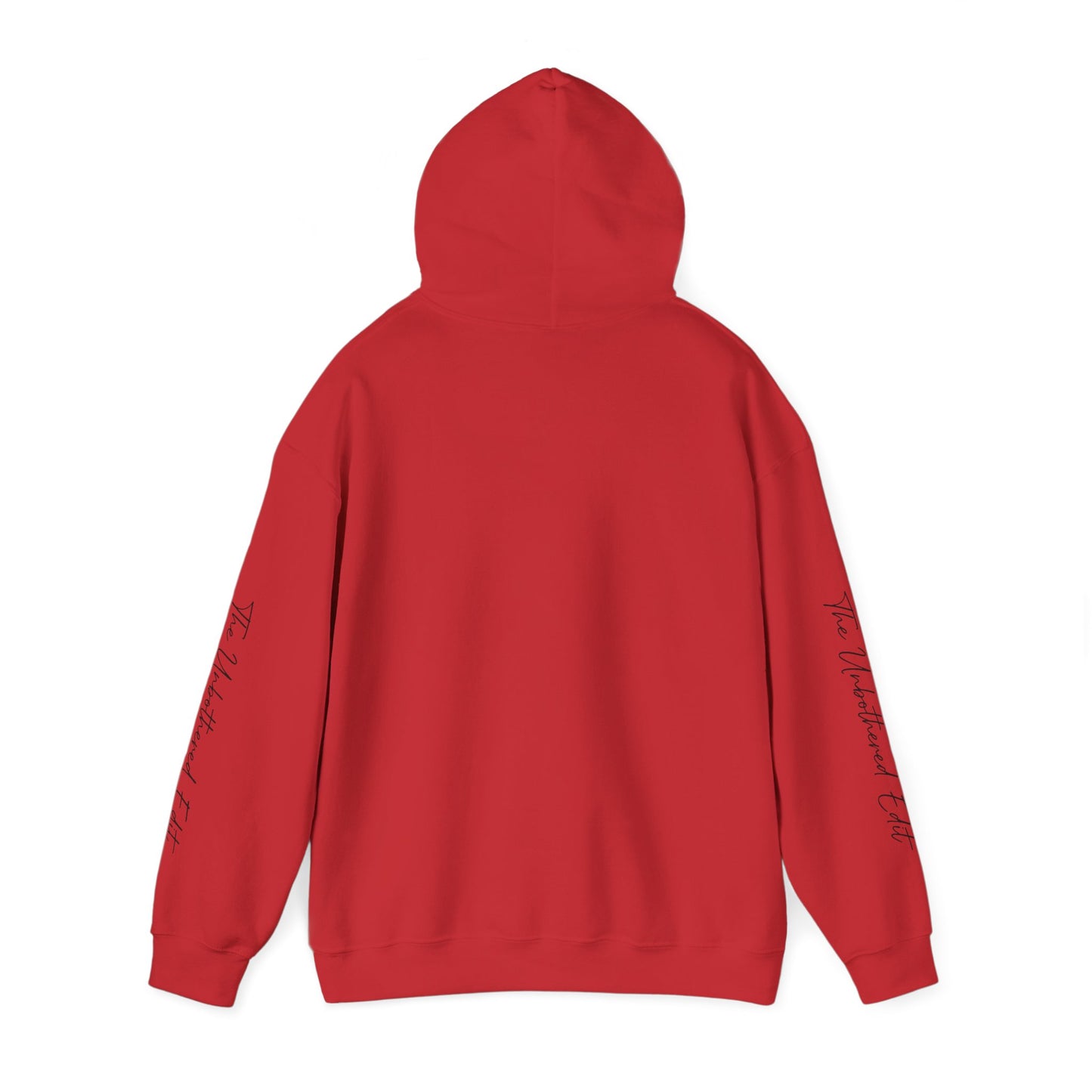 The Unbothered Edit Hoodie — Minimal Script Logo Pullover