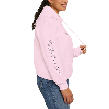 The Unbothered Edit Hoodie — Minimal Script Logo Pullover