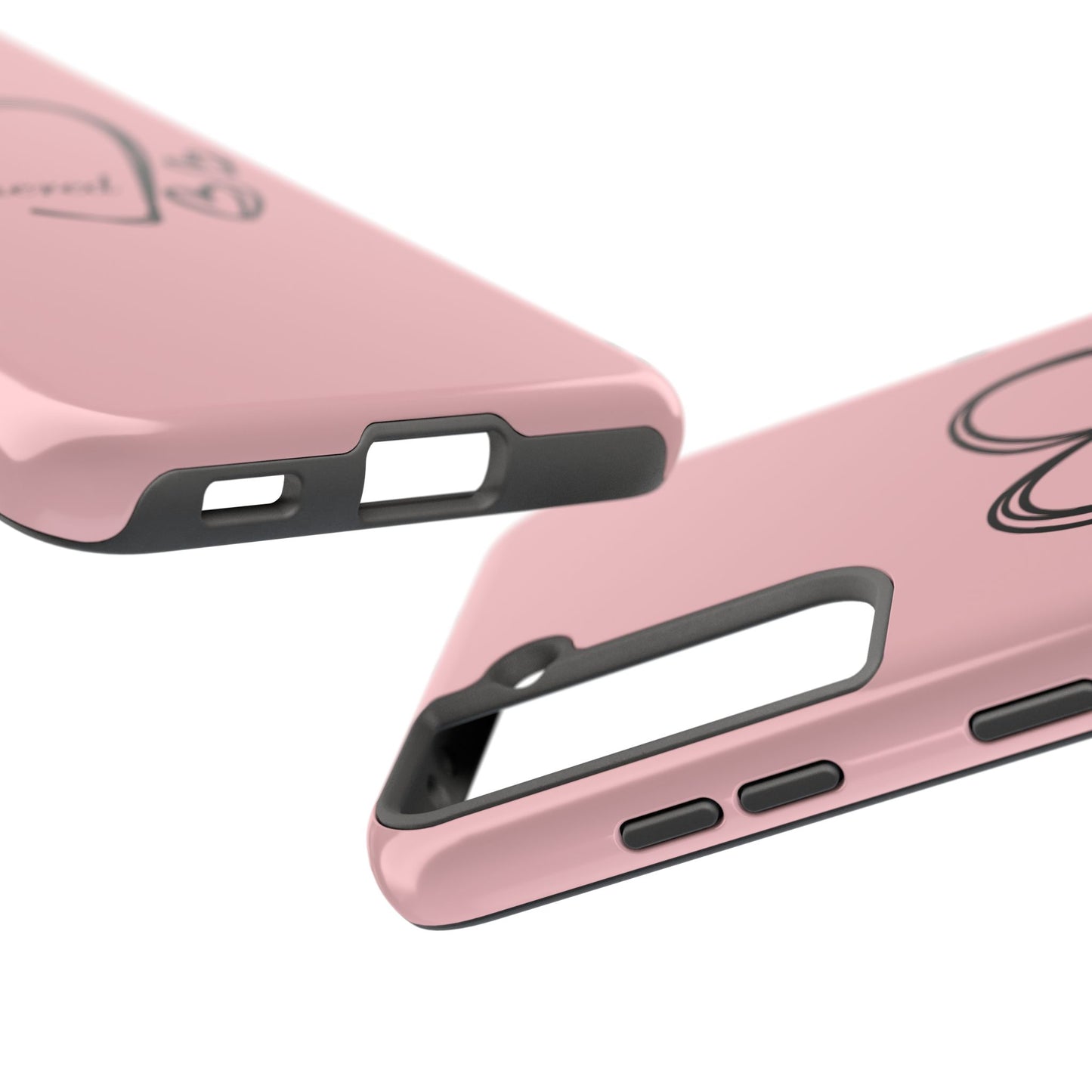 Unbothered Heart Tough Phone Case - Pink Protective iPhone Cover