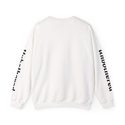 Unbothered Heart Crewneck Sweatshirt — "Unbothered" Sleeve Design