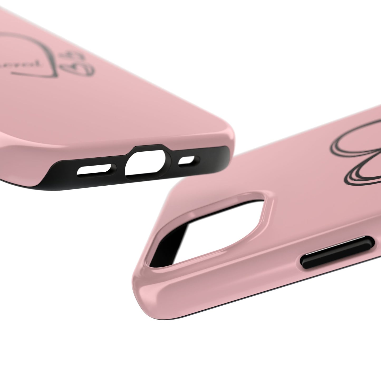 Unbothered Heart Tough Phone Case - Pink Protective iPhone Cover