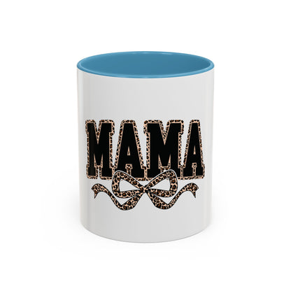 Mama Leopard Accent Coffee Mug — 11/15 oz Gift for Moms