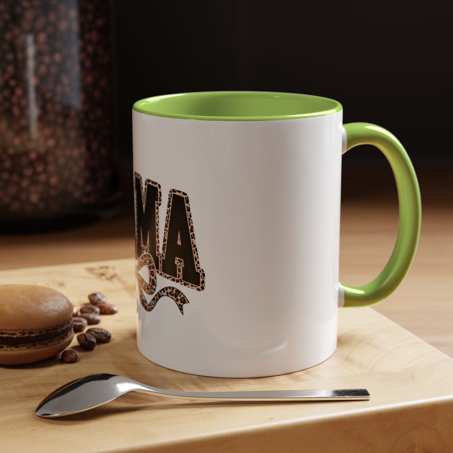 Mama Leopard Accent Coffee Mug — 11/15 oz Gift for Moms