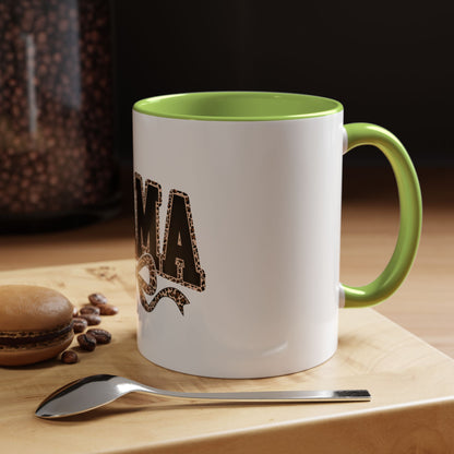 Mama Leopard Accent Coffee Mug — 11/15 oz Gift for Moms