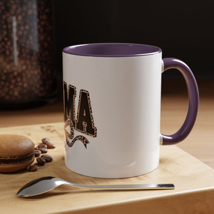 Mama Leopard Accent Coffee Mug — 11/15 oz Gift for Moms