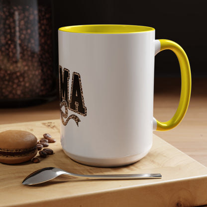 Mama Leopard Accent Coffee Mug — 11/15 oz Gift for Moms