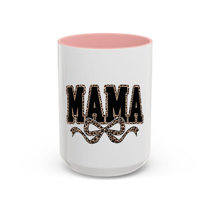 Mama Leopard Accent Coffee Mug — 11/15 oz Gift for Moms