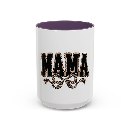 Mama Leopard Accent Coffee Mug — 11/15 oz Gift for Moms
