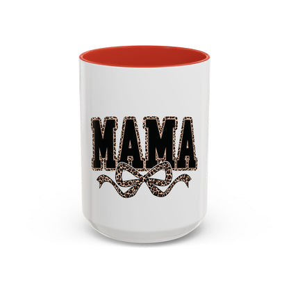 Mama Leopard Accent Coffee Mug — 11/15 oz Gift for Moms