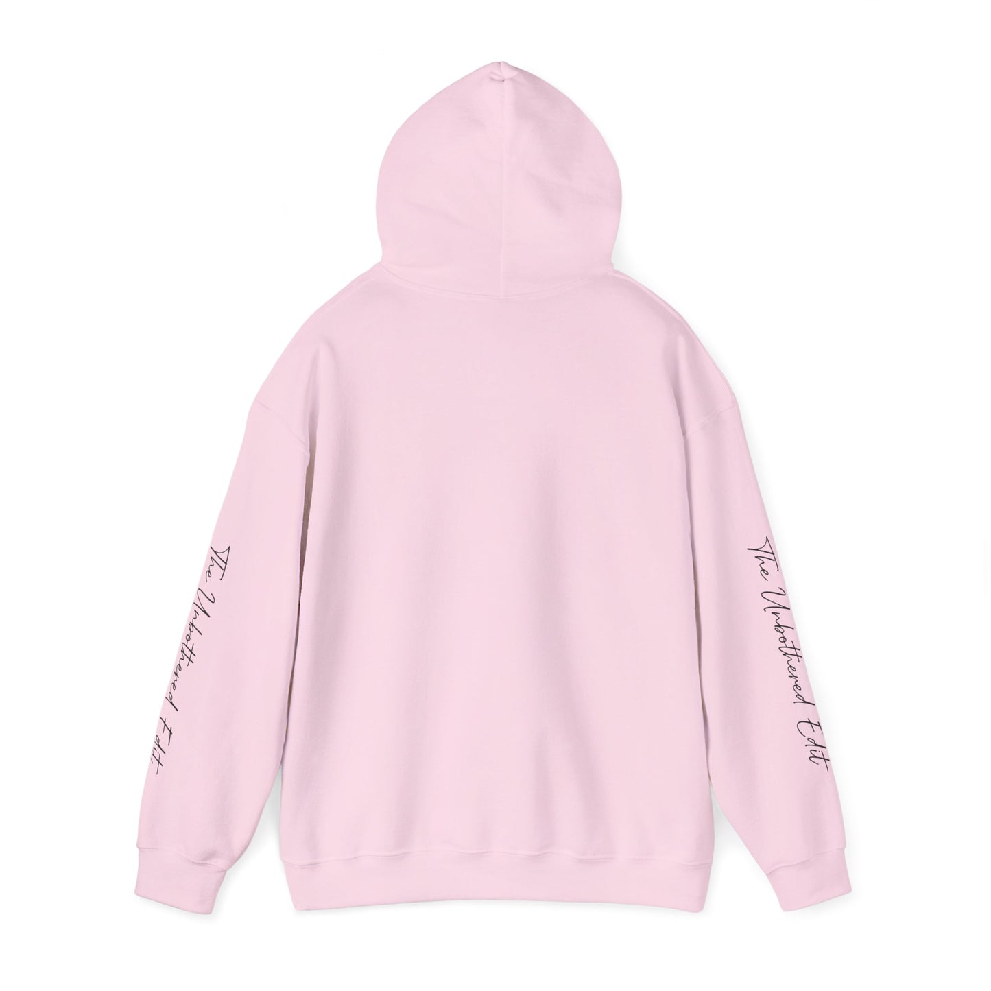The Unbothered Edit Hoodie — Minimal Script Logo Pullover
