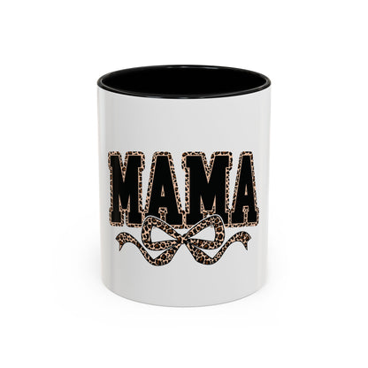 Mama Leopard Accent Coffee Mug — 11/15 oz Gift for Moms