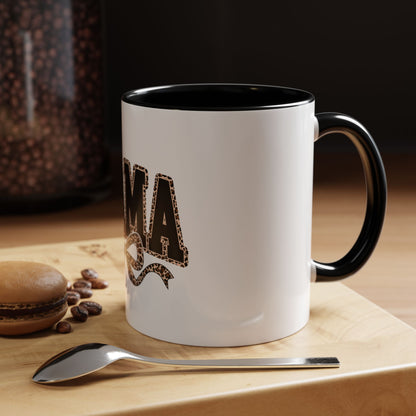 Mama Leopard Accent Coffee Mug — 11/15 oz Gift for Moms