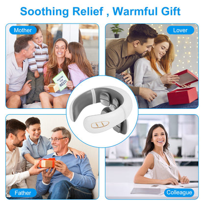 EMS Neck Massager W/ Heat, 6 Modes ,15 Intensity Levels