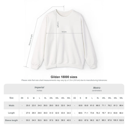Unbothered Heart Crewneck Sweatshirt — "Unbothered" Sleeve Design