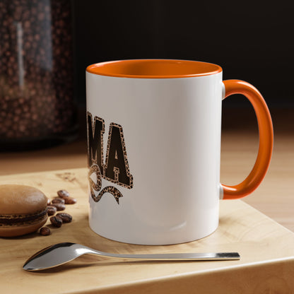 Mama Leopard Accent Coffee Mug — 11/15 oz Gift for Moms