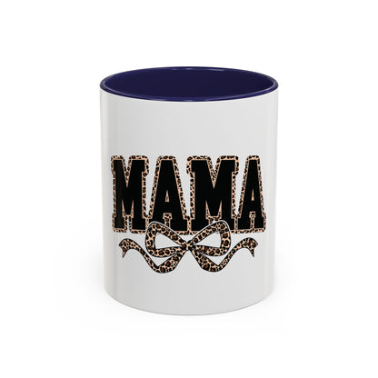 Mama Leopard Accent Coffee Mug — 11/15 oz Gift for Moms