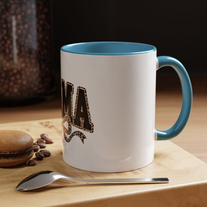 Mama Leopard Accent Coffee Mug — 11/15 oz Gift for Moms
