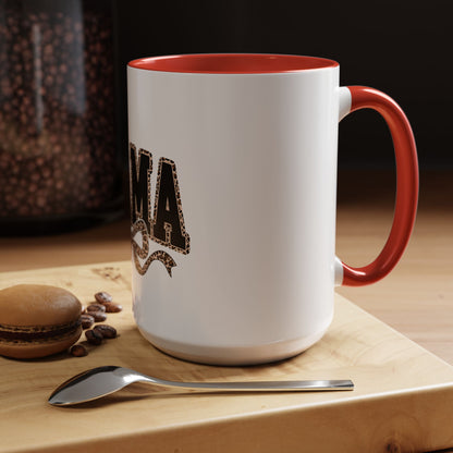 Mama Leopard Accent Coffee Mug — 11/15 oz Gift for Moms