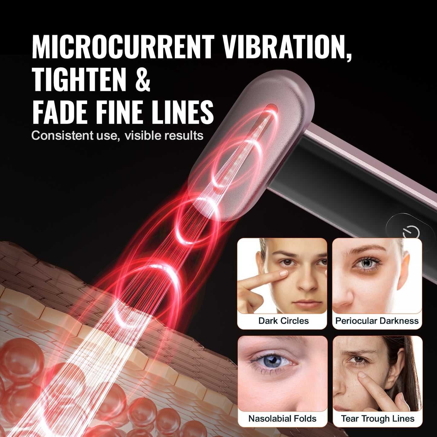 7Color LED Facial Wand Red Light Therapy Device