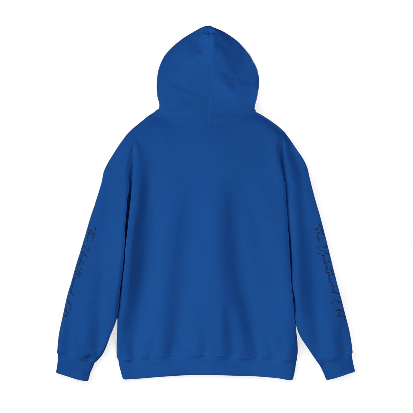 The Unbothered Edit Hoodie — Minimal Script Logo Pullover